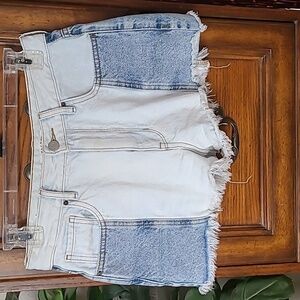 PacSun Festival Ripped Denim Cut off shorts Size 26